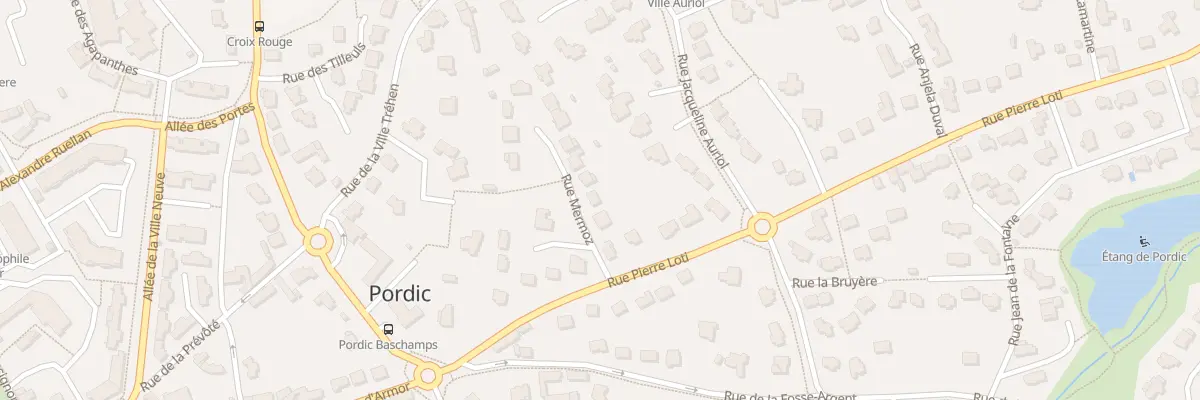 Plan du 8 Rue Mermoz à Pordic