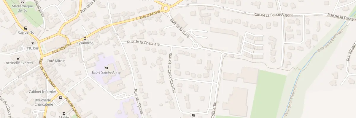 Plan du 3 Rue de la Croix Blanche à Pordic