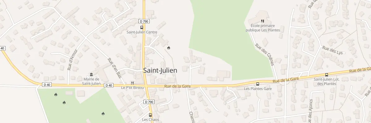 Plan du 10 Rue de la Gare à Saint-Julien