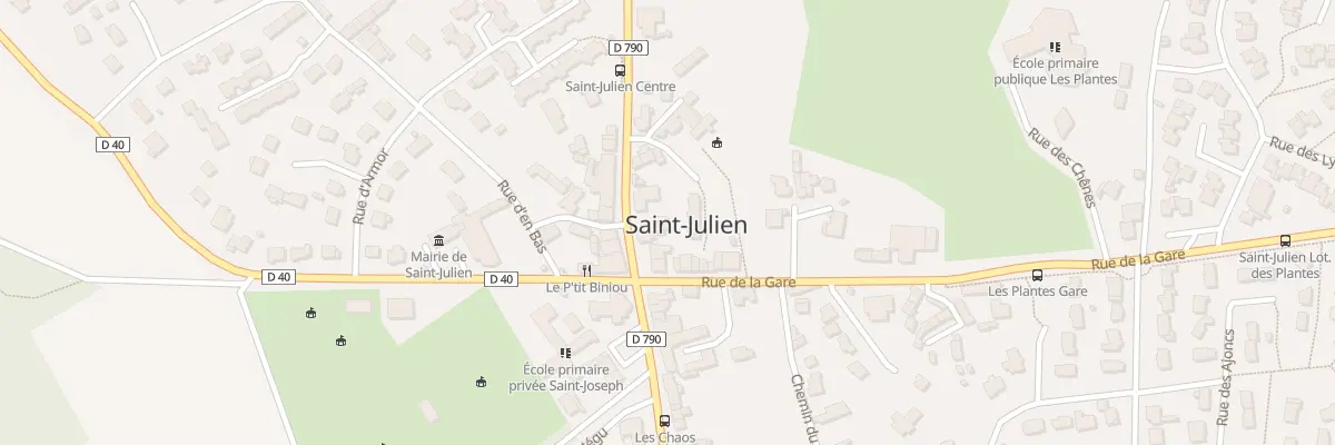 Plan du 20 Rue du Centre à Saint-Julien