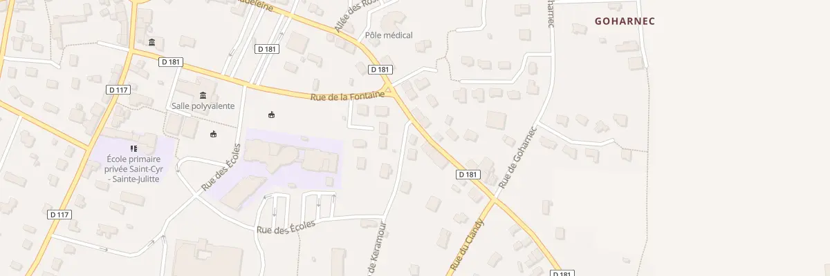 Plan du 1 Rue de Keramour à Moréac