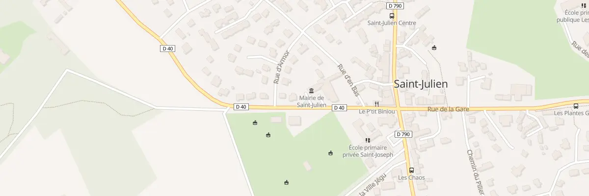 Plan du 1 Rue de Sainte-Anne à Saint-Julien