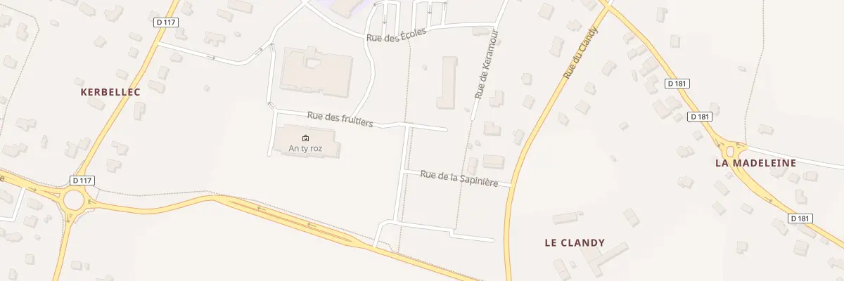 Plan du 2 Imp de l’Epicéa à Moréac