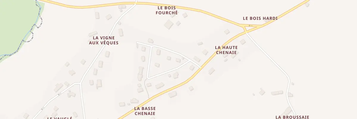 Plan du 83 La Basse Chenaie à Saint-Hervé