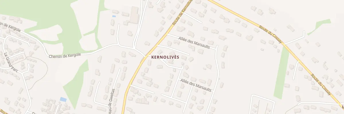 Plan du 58 Rte de Kernolivès à Saint-Gildas-de-Rhuys