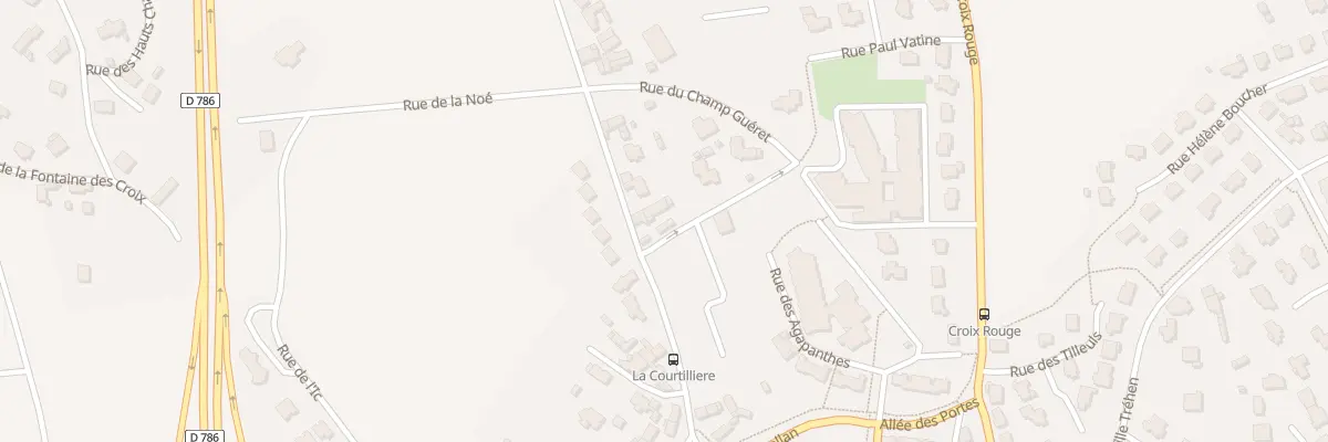 Plan du 1 Rue de Boisgelin à Pordic