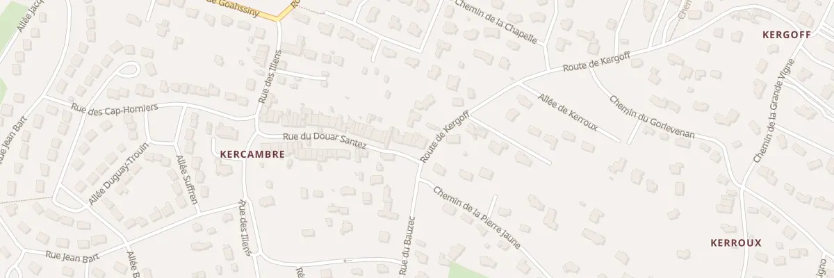 Plan du 51 Rue Douar Santez à Saint-Gildas-de-Rhuys