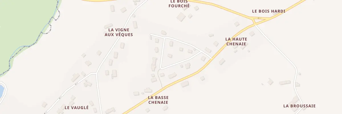 Plan du 87 La Basse Chenaie à Saint-Hervé