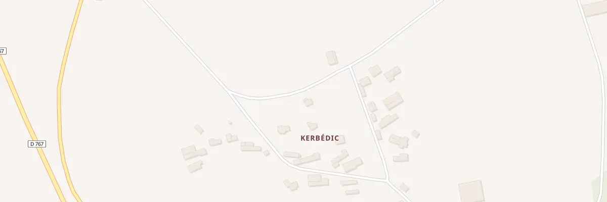 Plan du 5483 Kerbedic à Moustoir-Ac