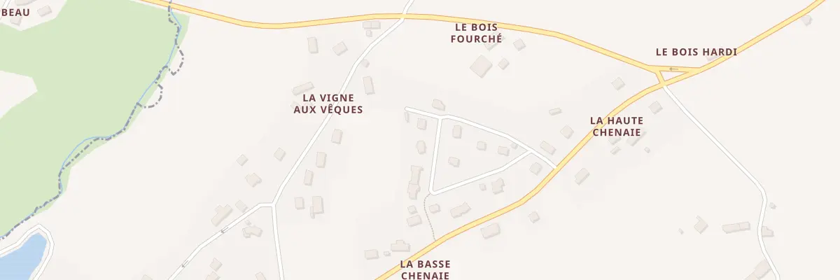 Plan du 99 La Basse Chenaie à Saint-Hervé