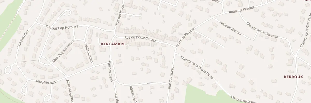 Plan du 36 Rue Douar Santez à Saint-Gildas-de-Rhuys