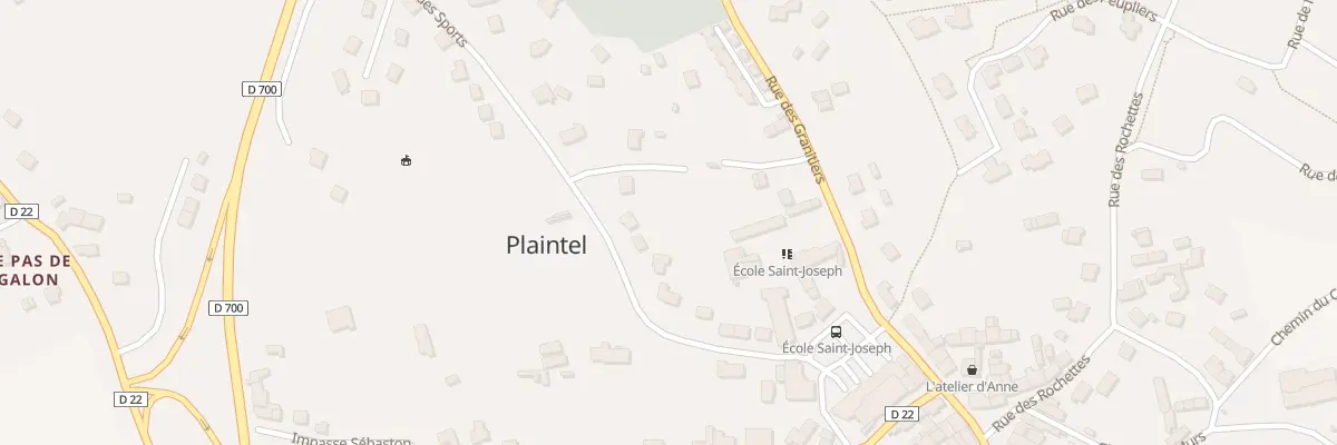 Plan du 176 Rue du Parc des Sports à Plaintel