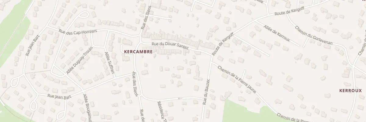 Plan du 32 Rue Douar Santez à Saint-Gildas-de-Rhuys