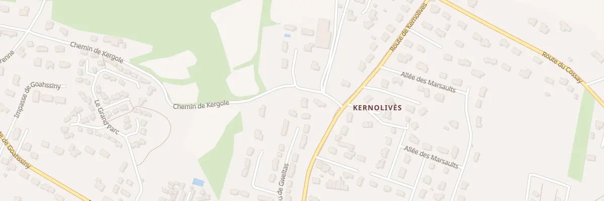Plan du 40 Che de Kerbôle à Saint-Gildas-de-Rhuys