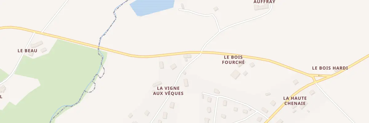 Plan du 55 Le Bois Fourché à Saint-Hervé