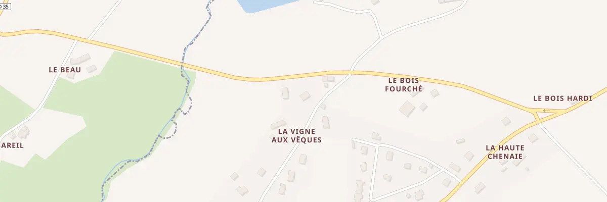 Plan du 51 Le Bois Fourché à Saint-Hervé