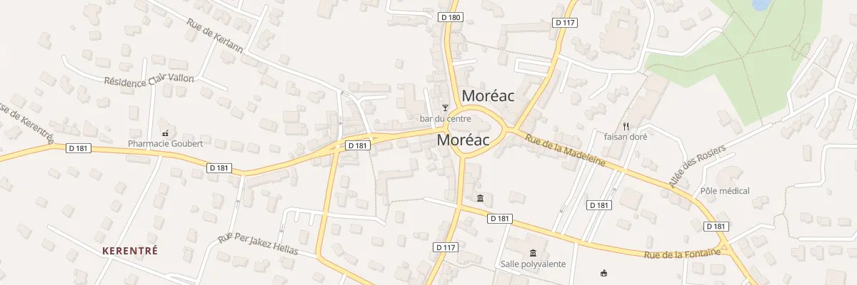 Plan du 1 Rue du Calvaire à Moréac