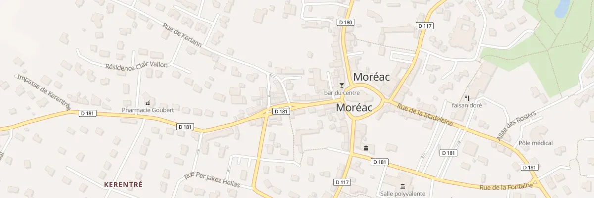 Plan du 14 Rue du Calvaire à Moréac
