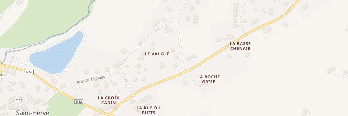 Plan du 15 Le Vauglé à Saint-Hervé