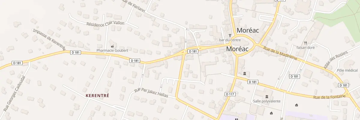 Plan du 17 Rue du Calvaire à Moréac