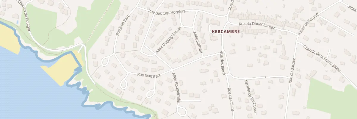Plan du 100 Rue Jean Bart à Saint-Gildas-de-Rhuys