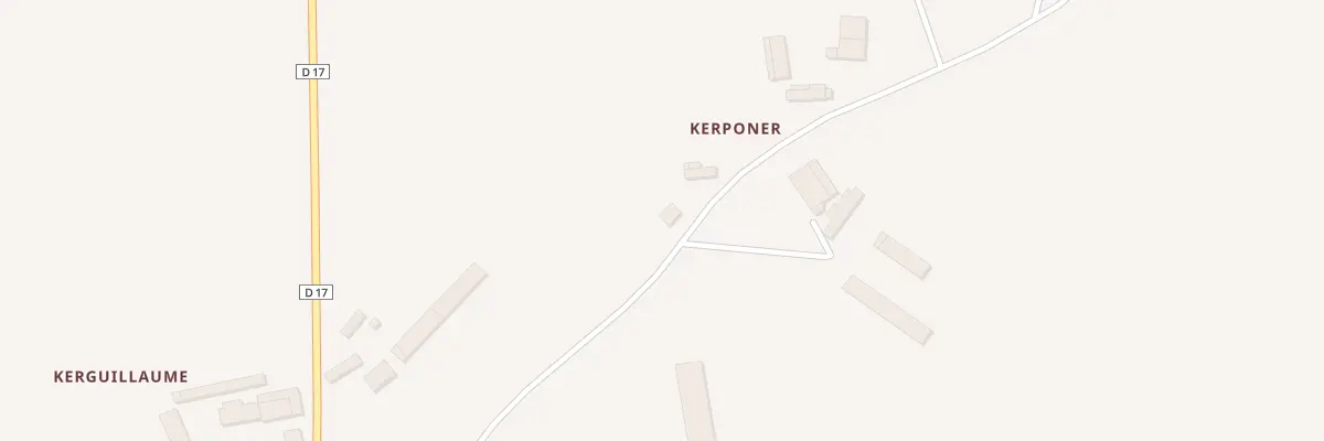 Plan du 1 Kerponer à Moréac