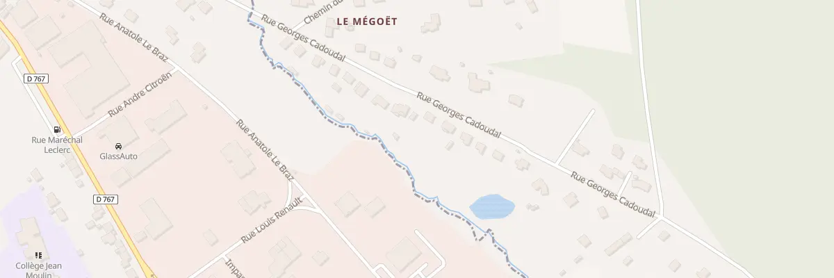 Plan du 25 Che du Mégoët à Bignan