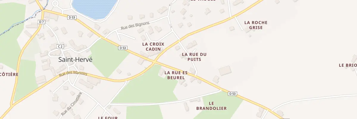 Plan du 4 La Rue du Puits à Saint-Hervé