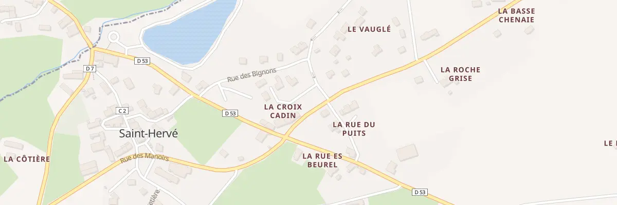 Plan du 5 La Croix Cadin à Saint-Hervé
