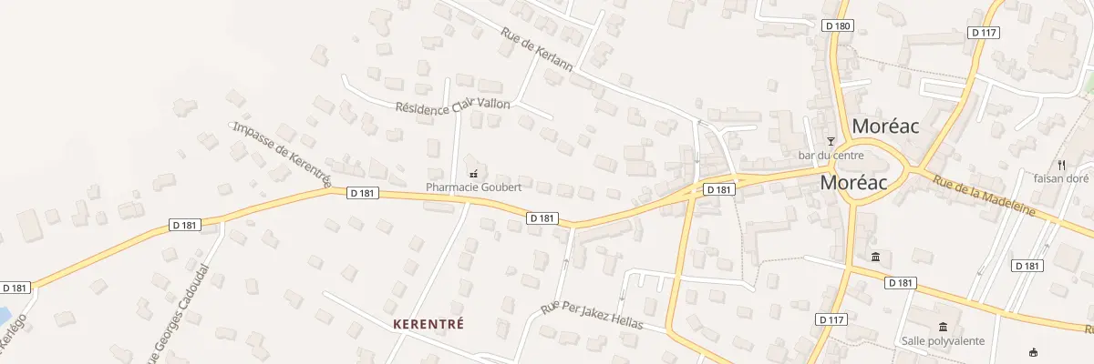Plan du 36 Rue du Calvaire à Moréac