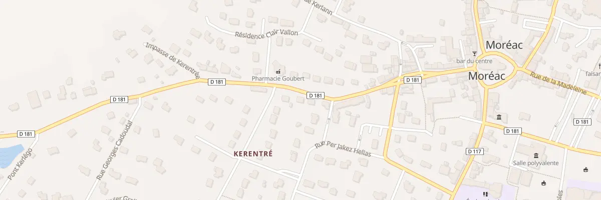 Plan du 27 Rue du Calvaire à Moréac