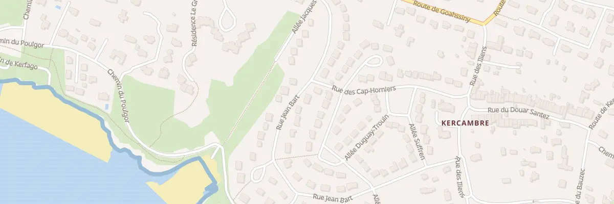 Plan du 58 Rue Jean Bart à Saint-Gildas-de-Rhuys