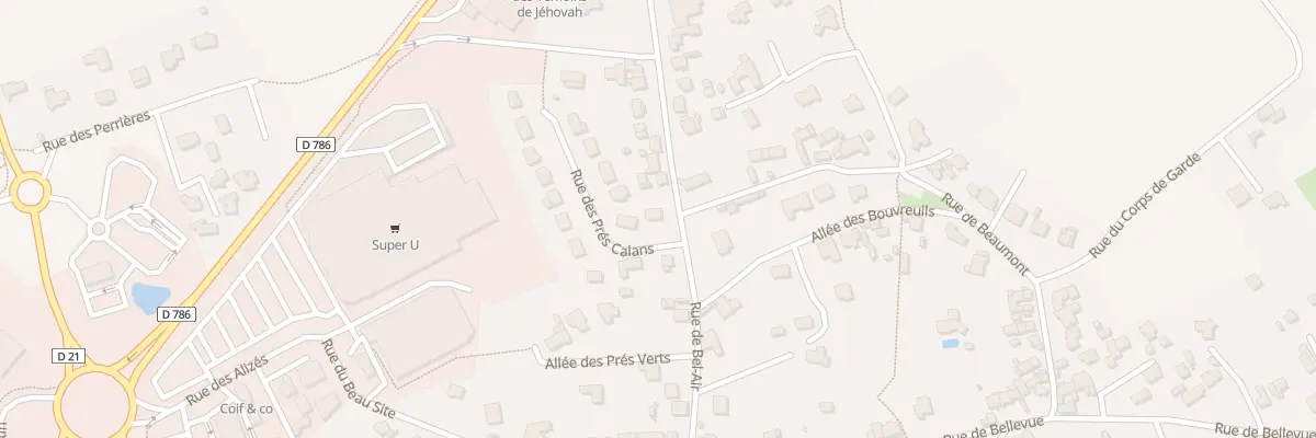 Plan du 2 Rue des Prés Calans à Binic-Étables-sur-Mer