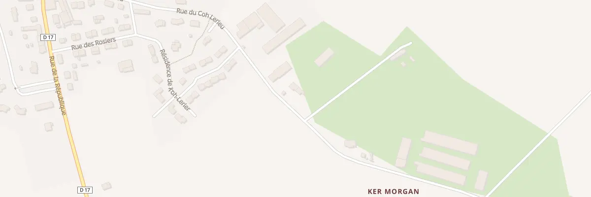 Plan du 107 Kerjean (Naizin) à Évellys