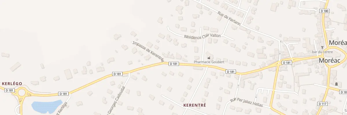 Plan du 8 Rue de Kerentrée à Moréac