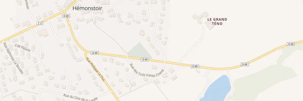 Plan du 3 Rue du Grand Teno à Hémonstoir