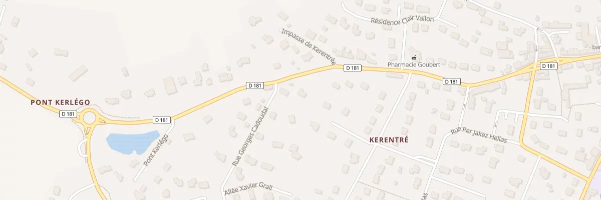 Plan du 7 Rue de Kerentrée à Moréac