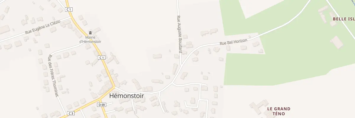Plan du 1 Rue Auguste Boudard à Hémonstoir