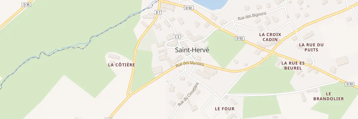 Plan du 14 Rue des Manoirs à Saint-Hervé