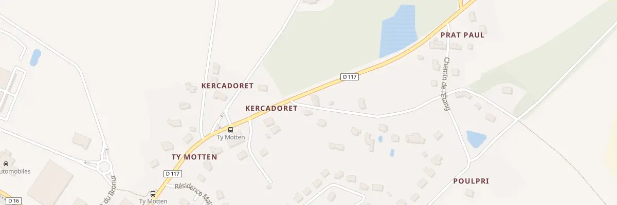 Plan du 1 Kercadoret à Moréac
