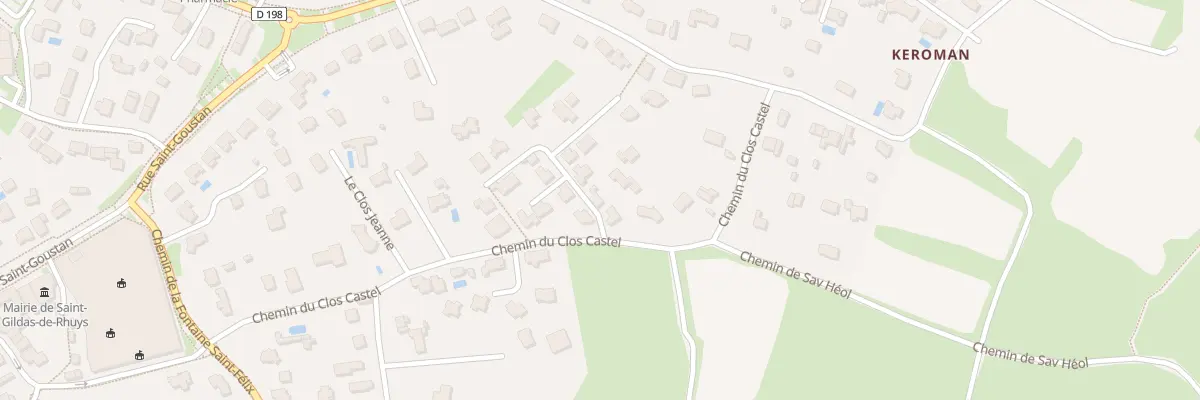 Plan du 21 Che du Clos Castel à Saint-Gildas-de-Rhuys
