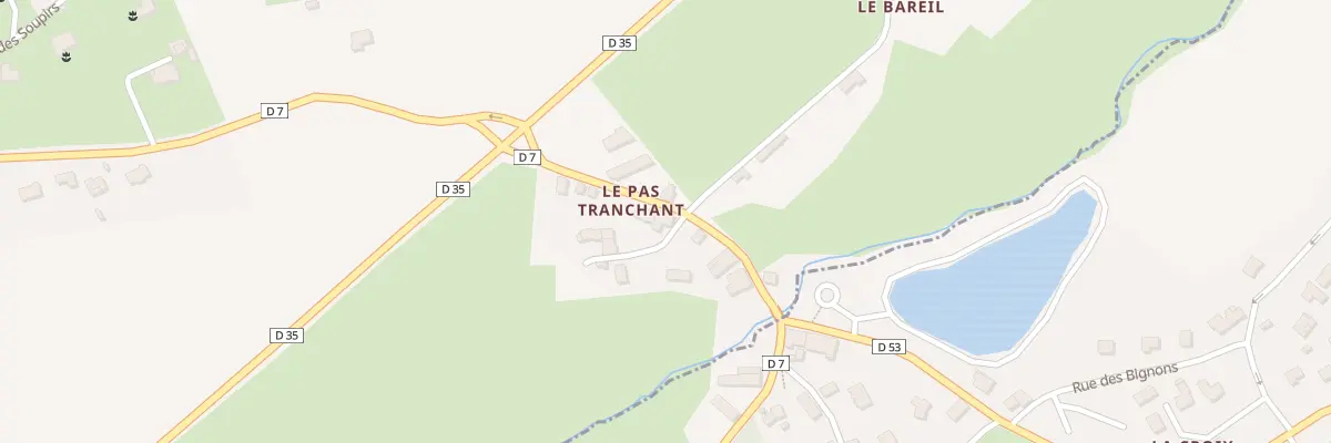 Plan du 5076 Le Pas Tranchant à Uzel
