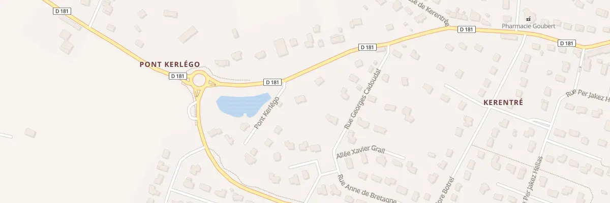 Plan du 1 Pont Kerlego à Moréac