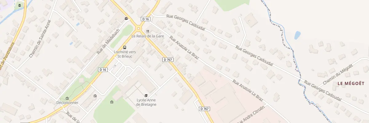 Plan du 25 Rue Mal Leclerc à Locminé