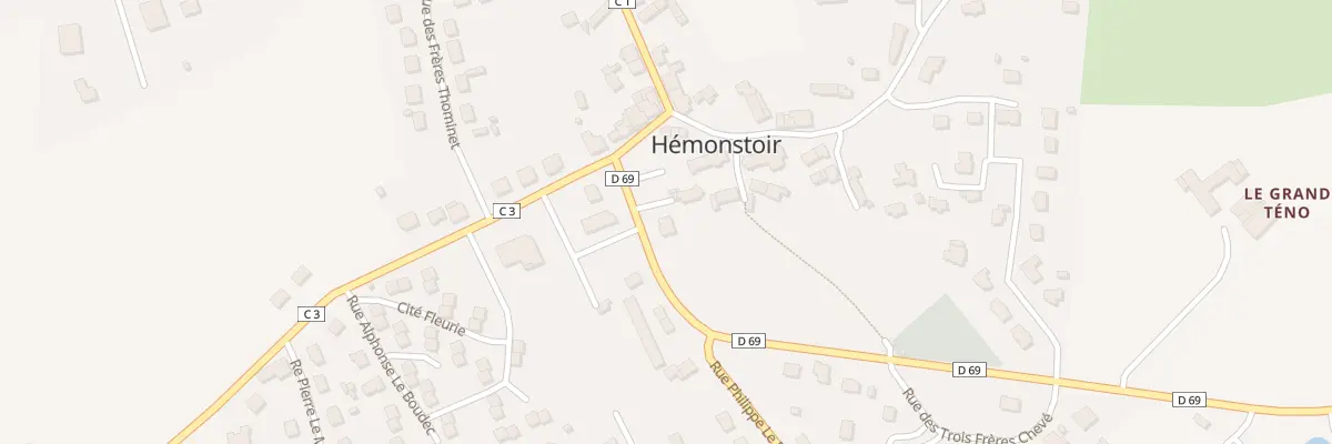 Plan du 1 Rue Pacifique le Hello à Hémonstoir