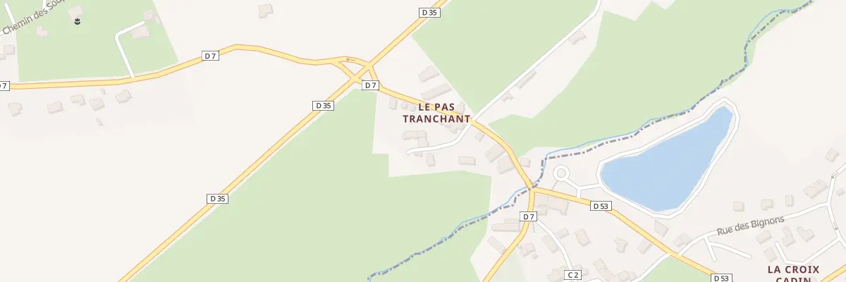 Plan du 10 Le Pas Tranchant à Uzel