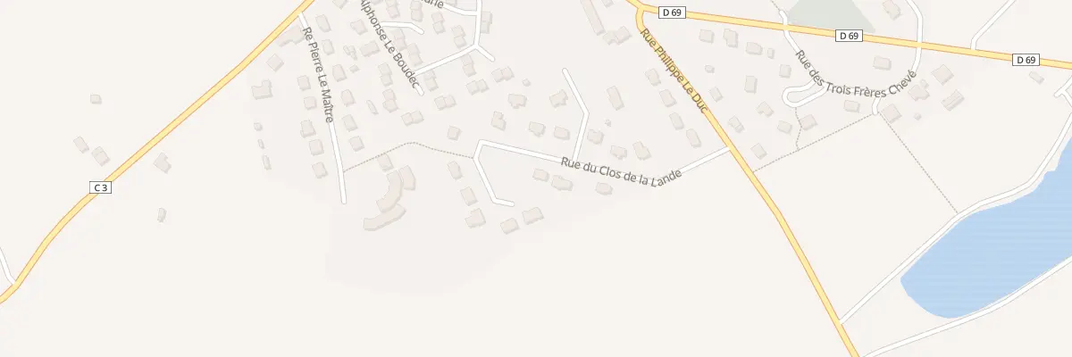 Plan du 5 Rue du Clos de la Lande à Hémonstoir