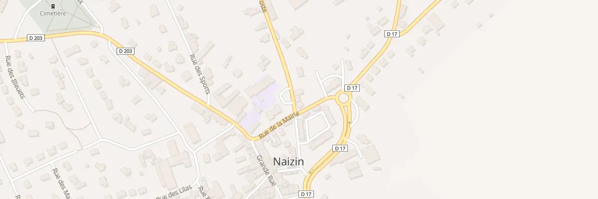 Plan du 4 Rue de la Poste (Naizin) à Évellys