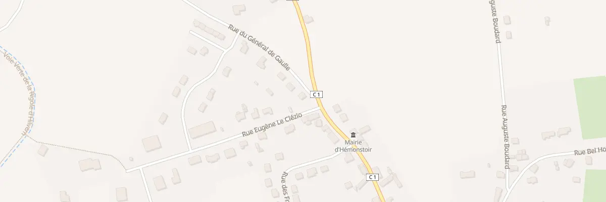 Plan du 25 Rue du Gen de Gaulle à Hémonstoir