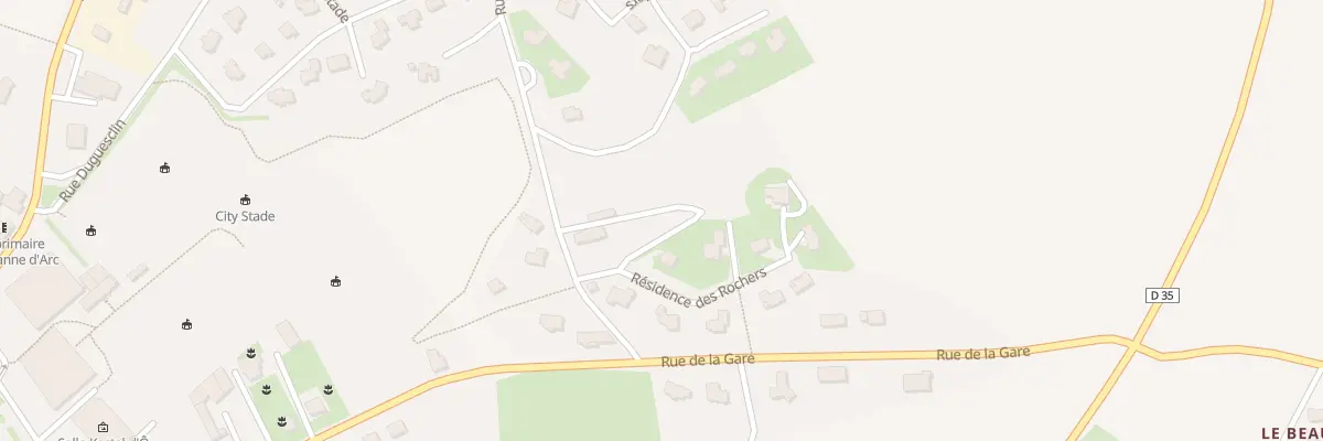 Plan du 5060 Le Rocher à Uzel